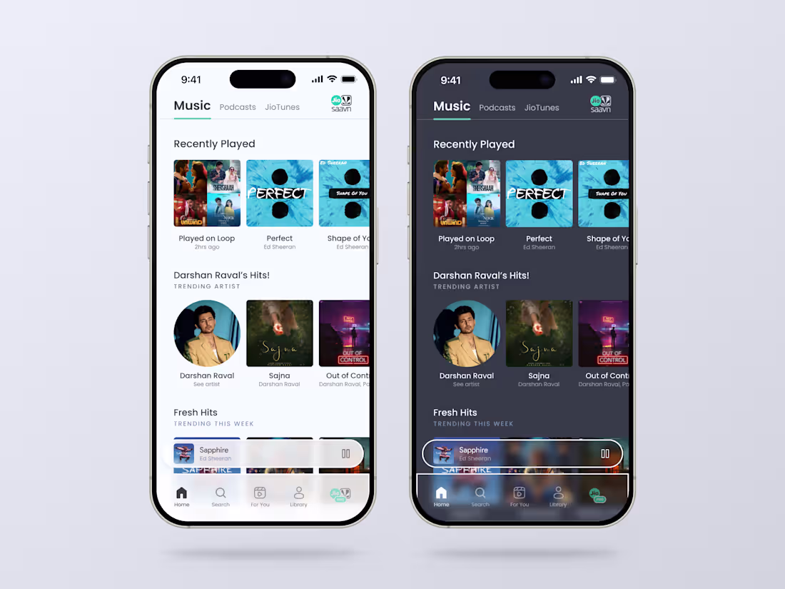 Cover image for JioSaavn Redesign