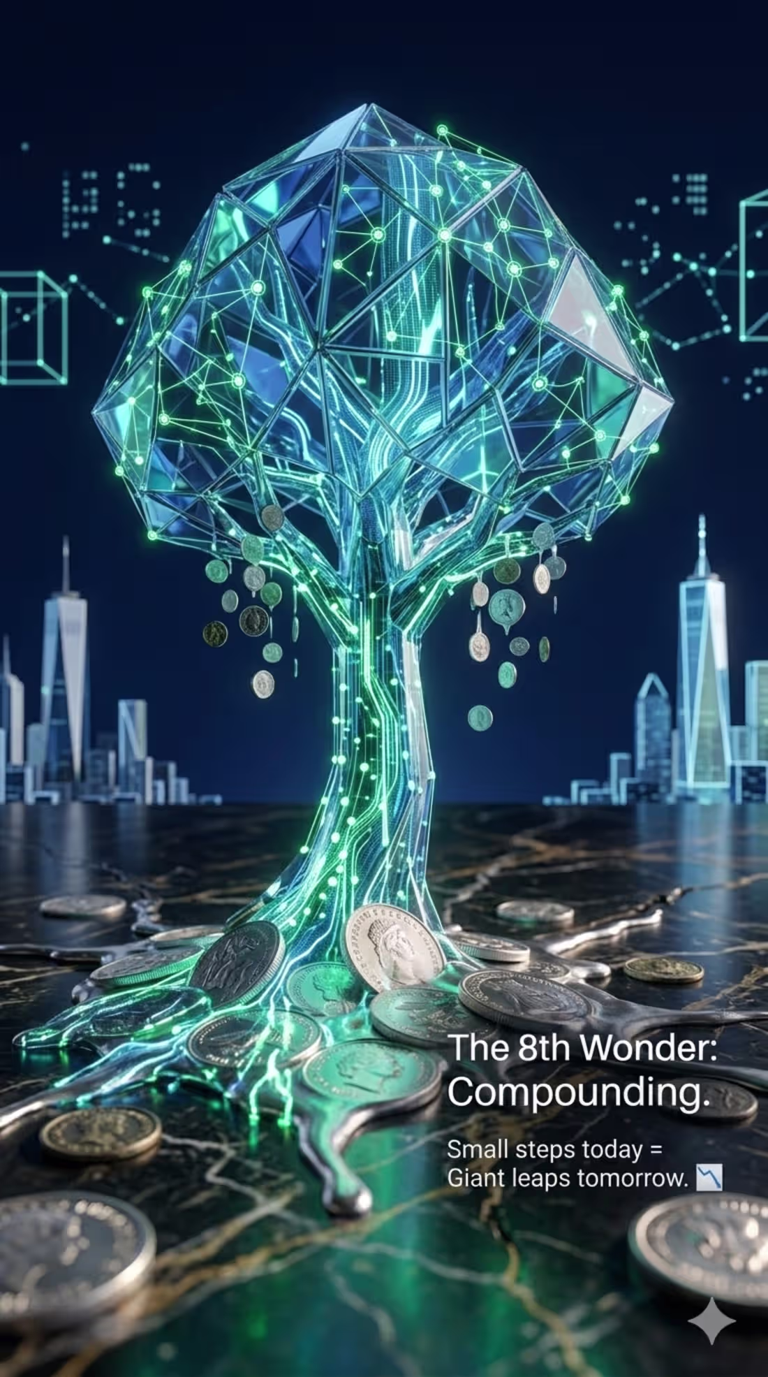 Cover image for Title:The Digital Wealth Engine 🌳
Description: