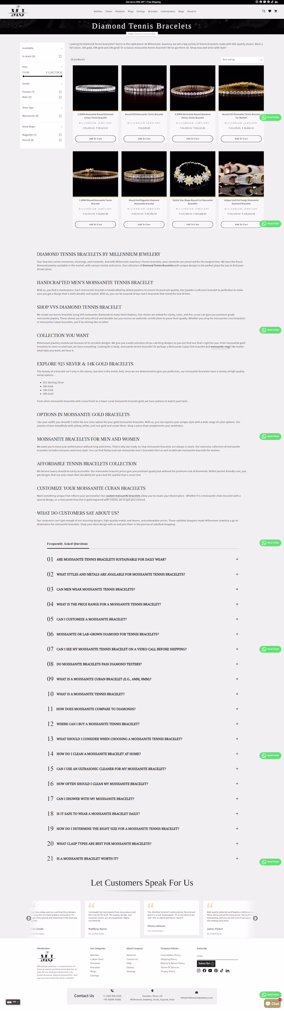 Cover image for https://millenniumjewelery.com/  - Shopify Store