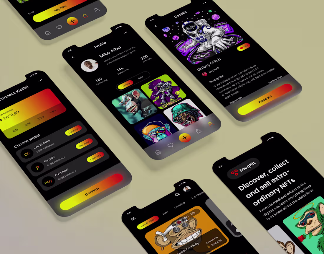 Cover image for NFT & crypto Art Mobile App