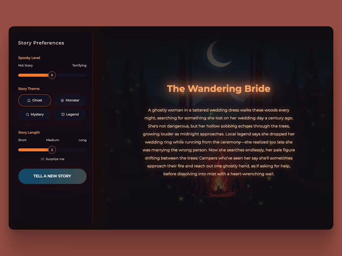 Cover image for You’re gathered around the fire,