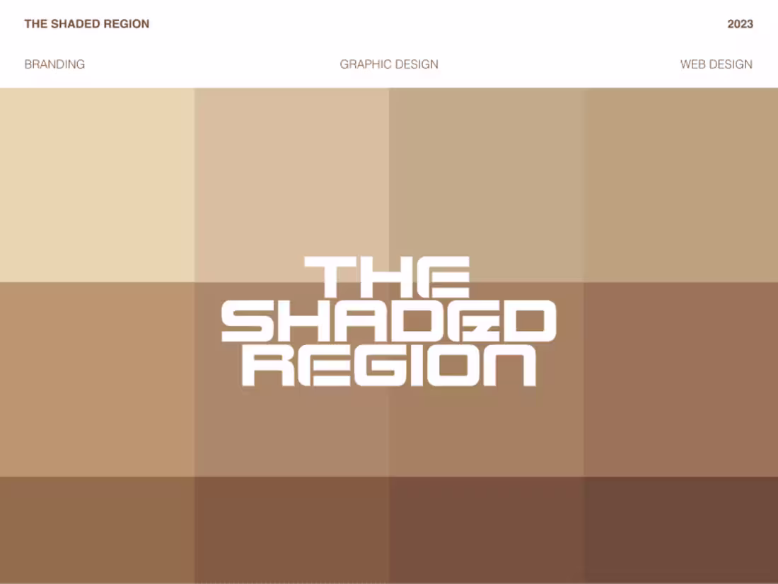 Cover image for The Shaded Region - Brand Identity, Graphic and Web Design