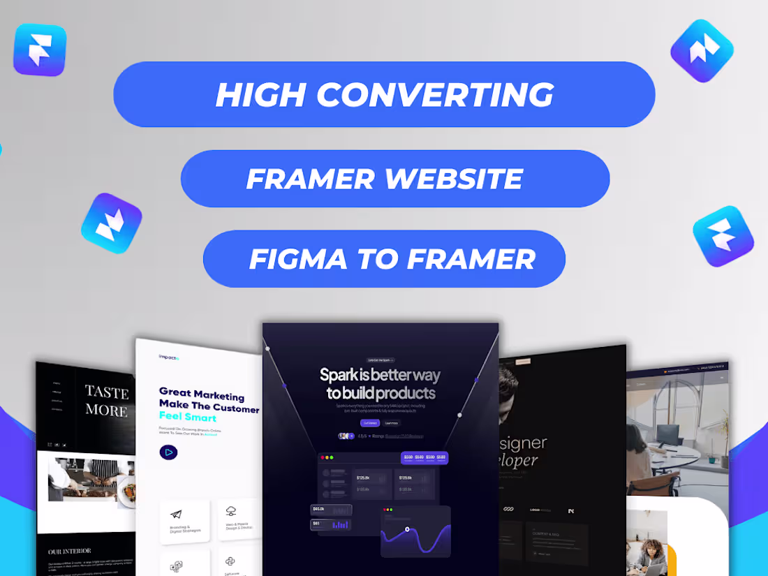Cover image for I will build high converting framer website