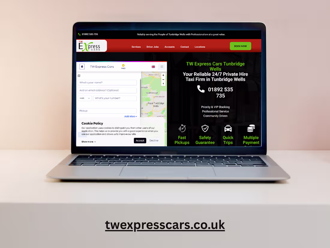 Cover image for TW Express Cars - Private Hire & Taxi Booking Website