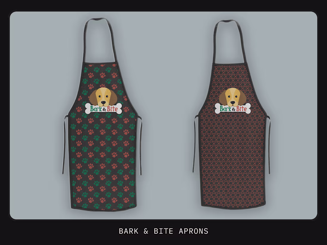 Cover image for Bark & Bite Aprons —