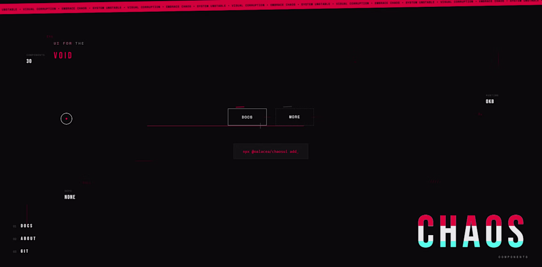 Cover image for ChaosUI: A components UI library