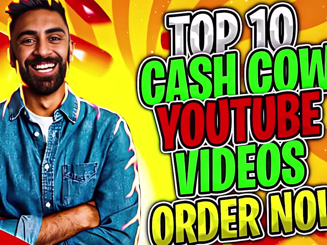 Cover image for Top 10 faceless cash cow videos, Video editing for YouTube 