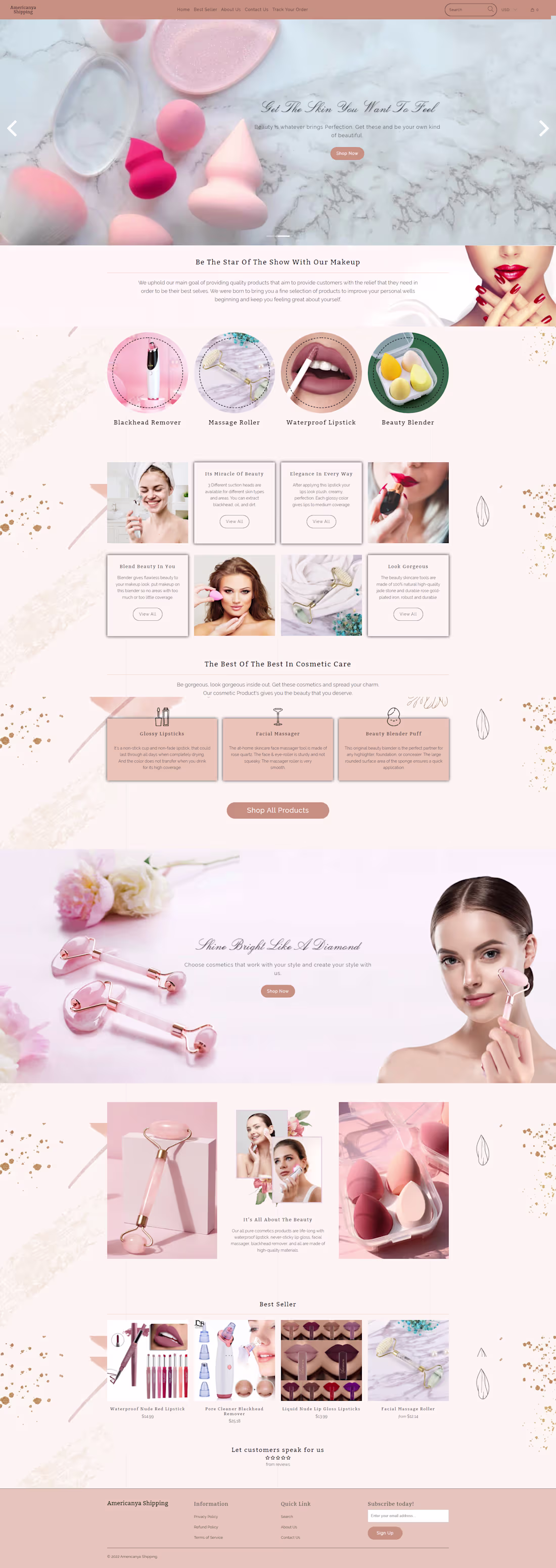 Cover image for Here is my Cosmetic Shopify Website😊 How does my design loo...