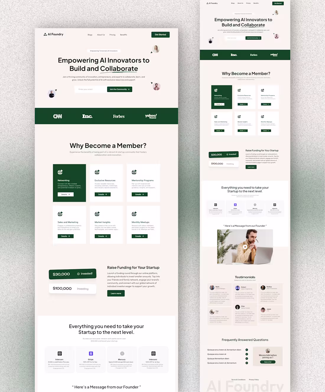 Cover image for Completed this Landing Page for an Ai Startup 🚀 How is it? ...