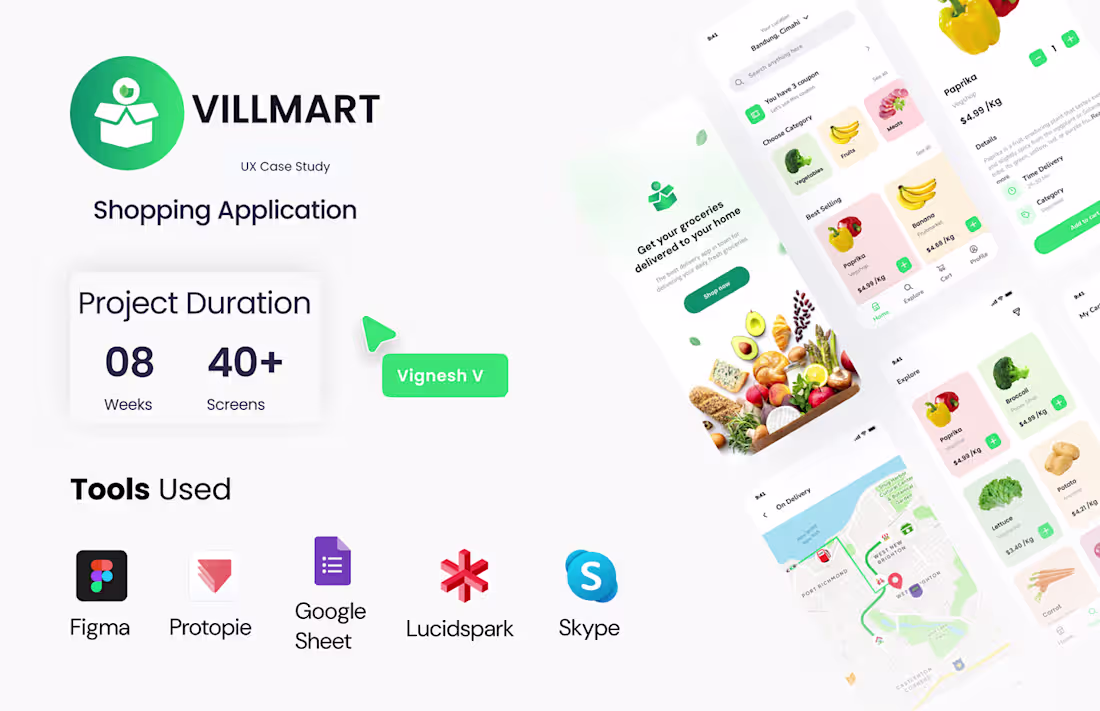 Cover image for VillMart: User-Friendly Organic Shopping App