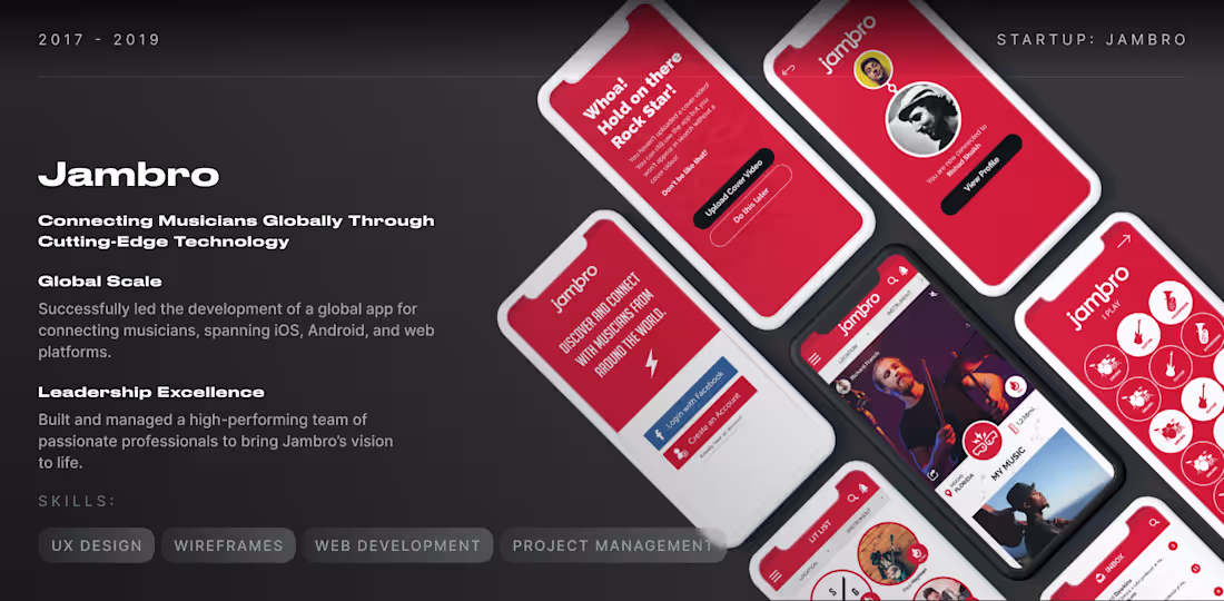 Cover image for Co-founded Jambro (2017–2019) — a