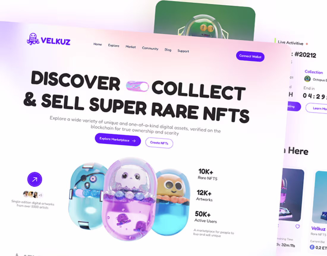 Cover image for NFT Landingpage