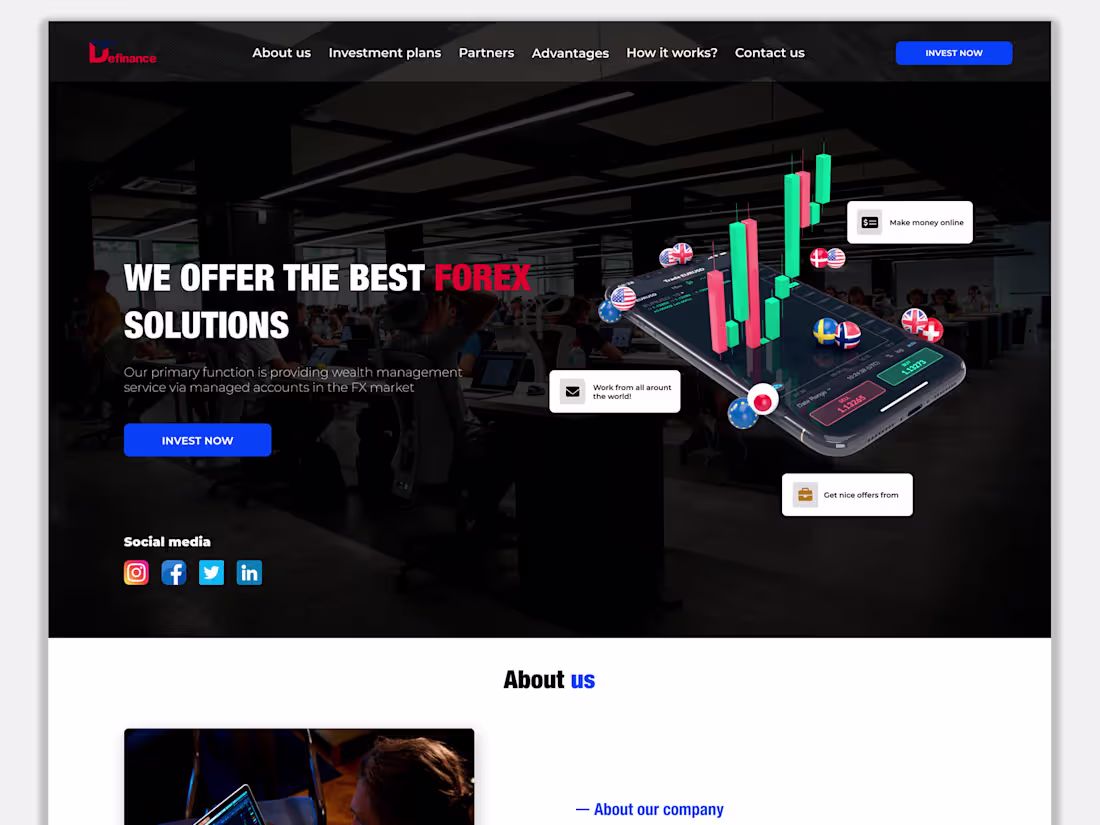 Cover image for Definance website design