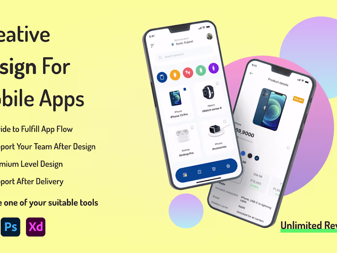 Cover image for Catchy and  Creative Mobile App Design