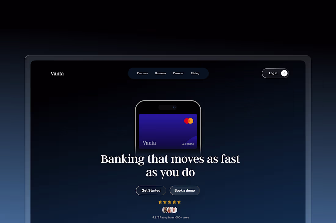 Cover image for FinTech Landing page concept