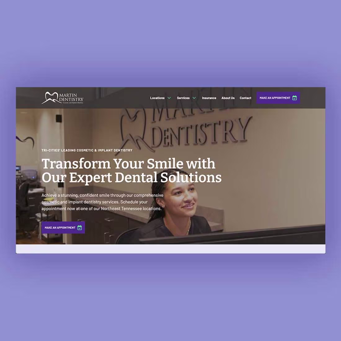 Cover image for Martin Dentistry Website