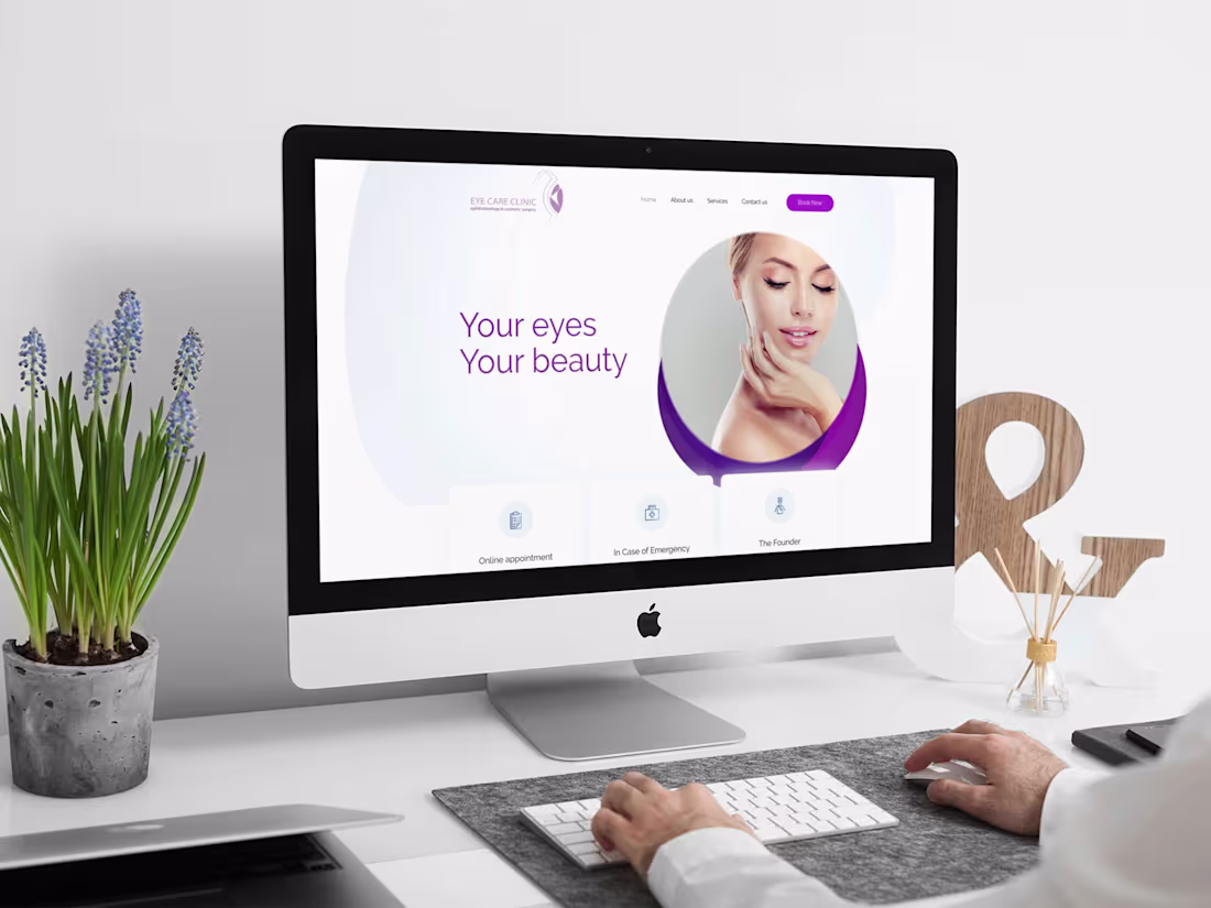 Cover image for Full Stack web design and development for Eye Care Clinic