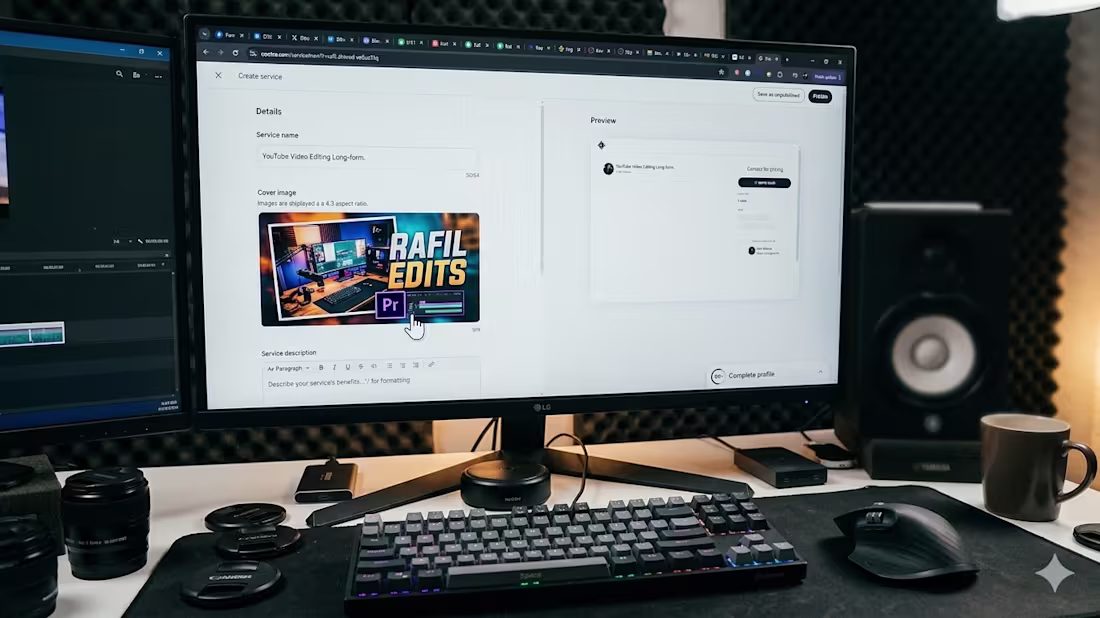 Cover image for YouTube Video Editing Long-form.