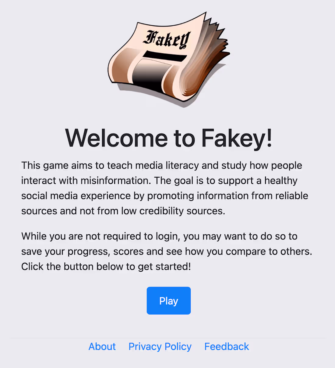 Cover image for Fakey - Media Literacy App