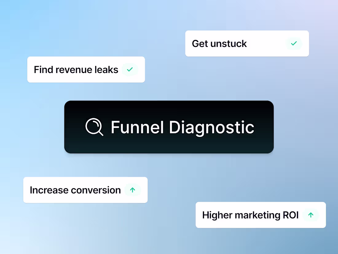 Cover image for Funnel Diagnostic — I'll find where you're leaking revenue.