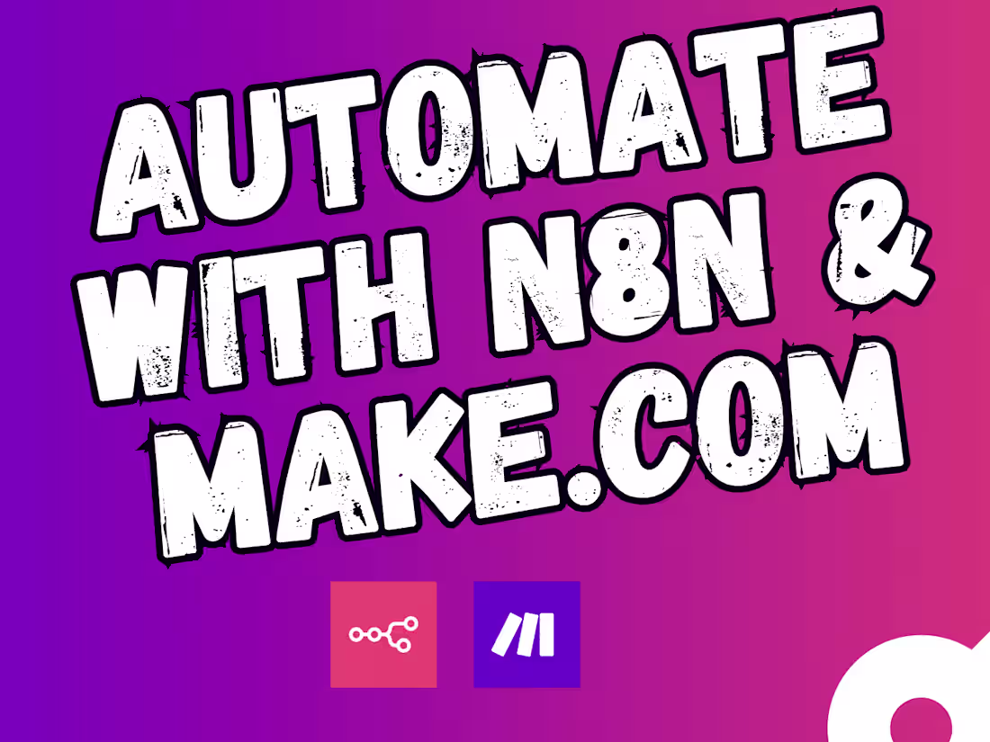 Cover image for Build custom workflows on n8n and on make for automation