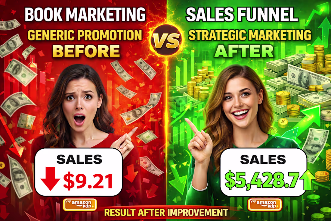 Cover image for Ebook marketing, ebook promotion, sales funnel, amazon kdp ads