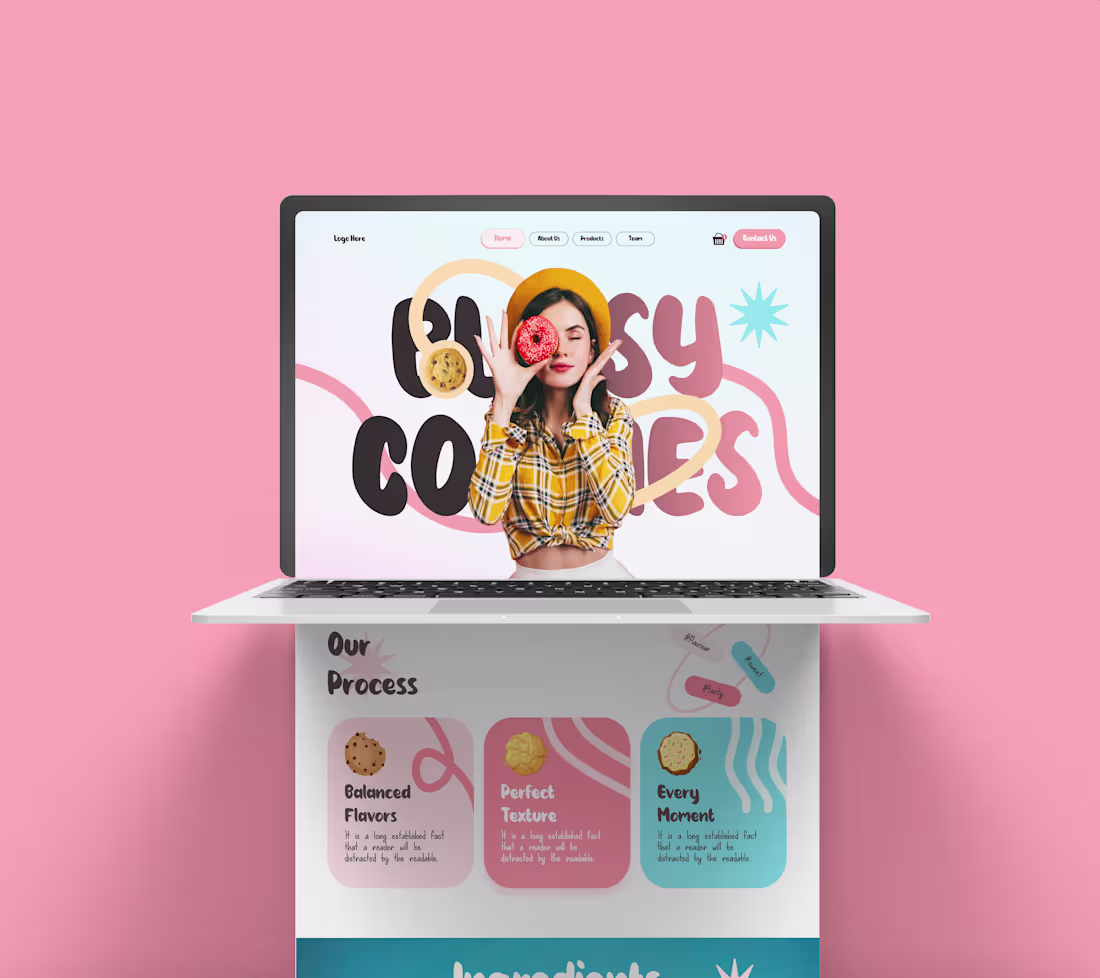 Cover image for Cookie Website UI Design
