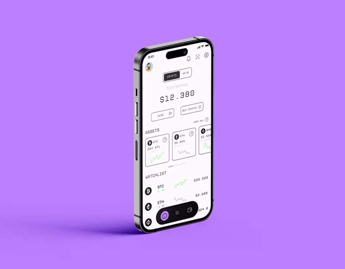 Cover image for Crypto exchange app | VOX | UI UX Design