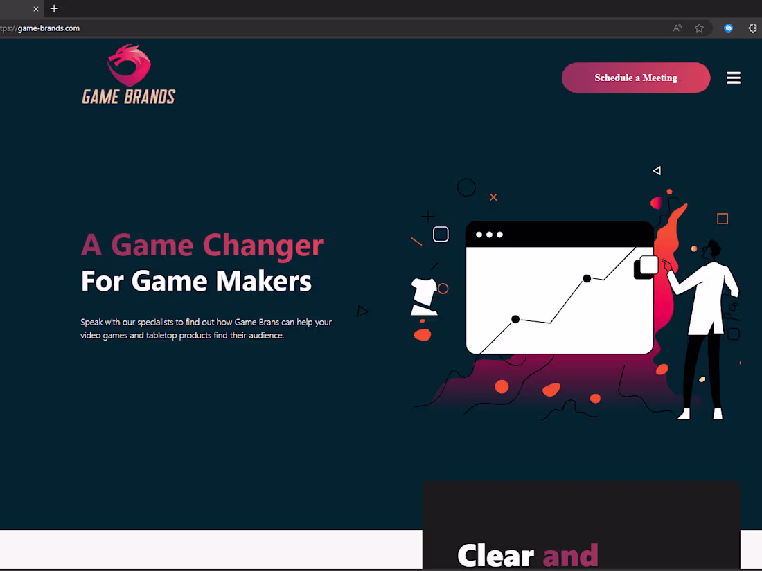 Cover image for Game Brands Website