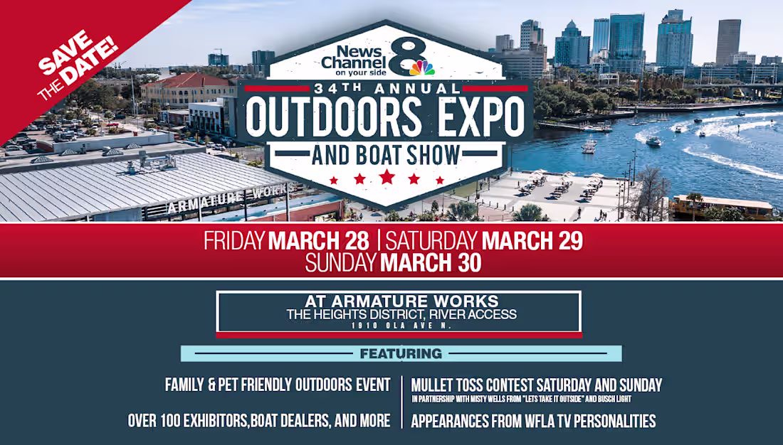 Cover image for News Channel 8 Outdoors Expo & Boat Show