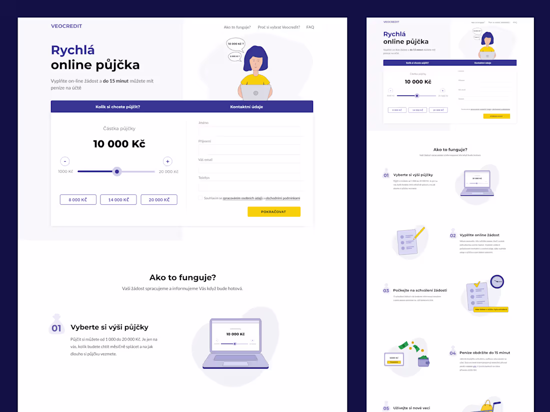 Cover image for Veocredit Website Design