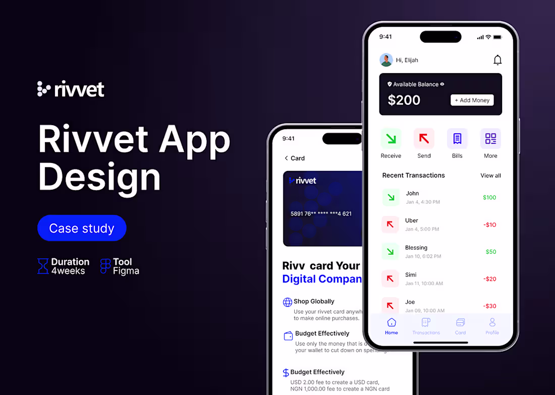 Cover image for Rivvet App Design