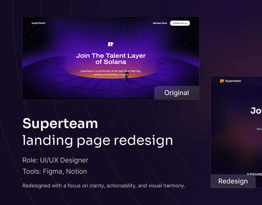 Cover image for Superteam website redesign