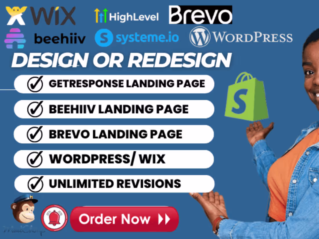 Cover image for landing page on getresponse, mailchimp,brevo, beehiiv, wordpress