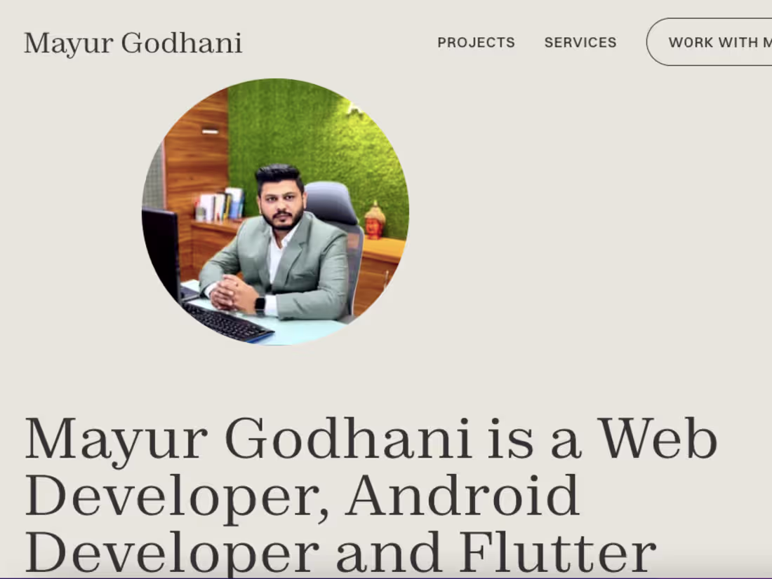 Cover image for our portfolio website