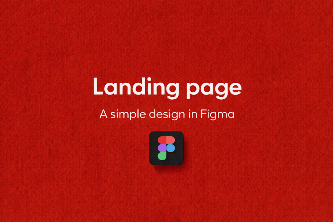 Cover image for Landing page design in Figma