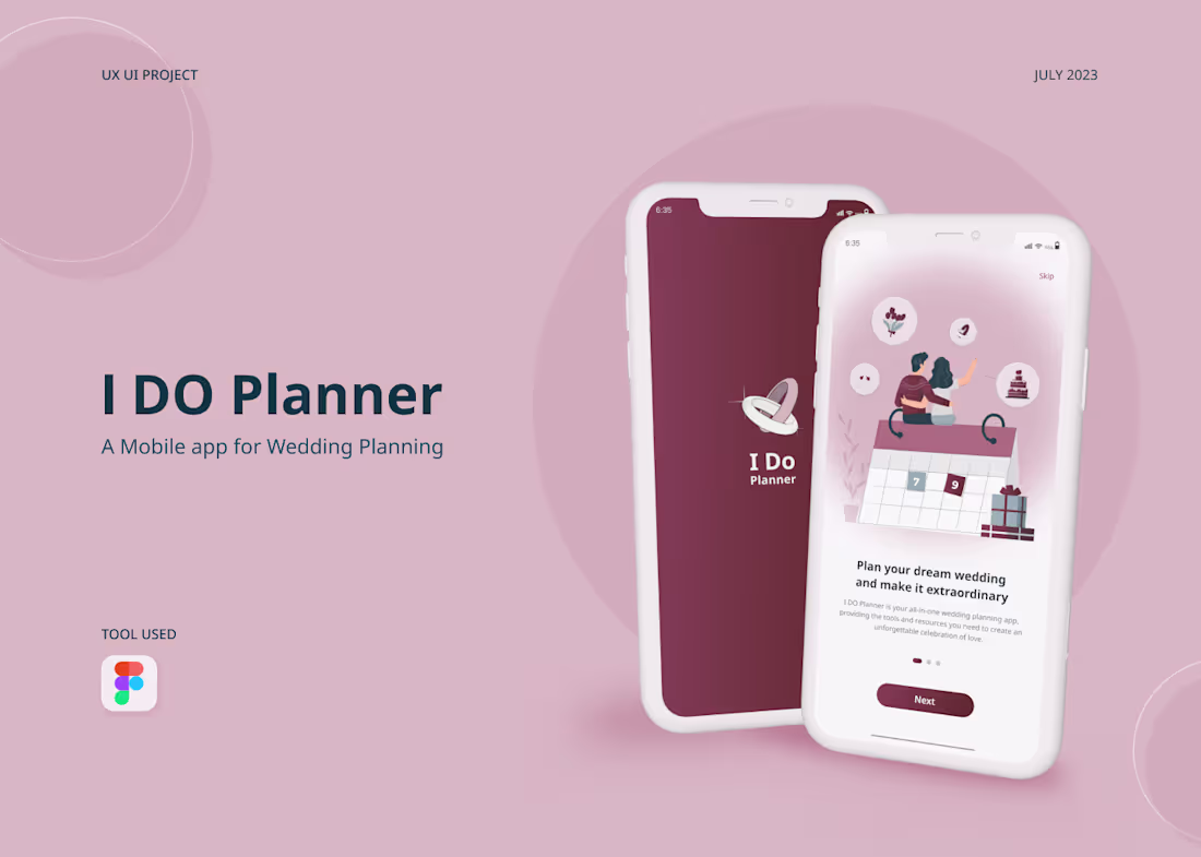 Cover image for Wedding Planner App (UI UX Project) 