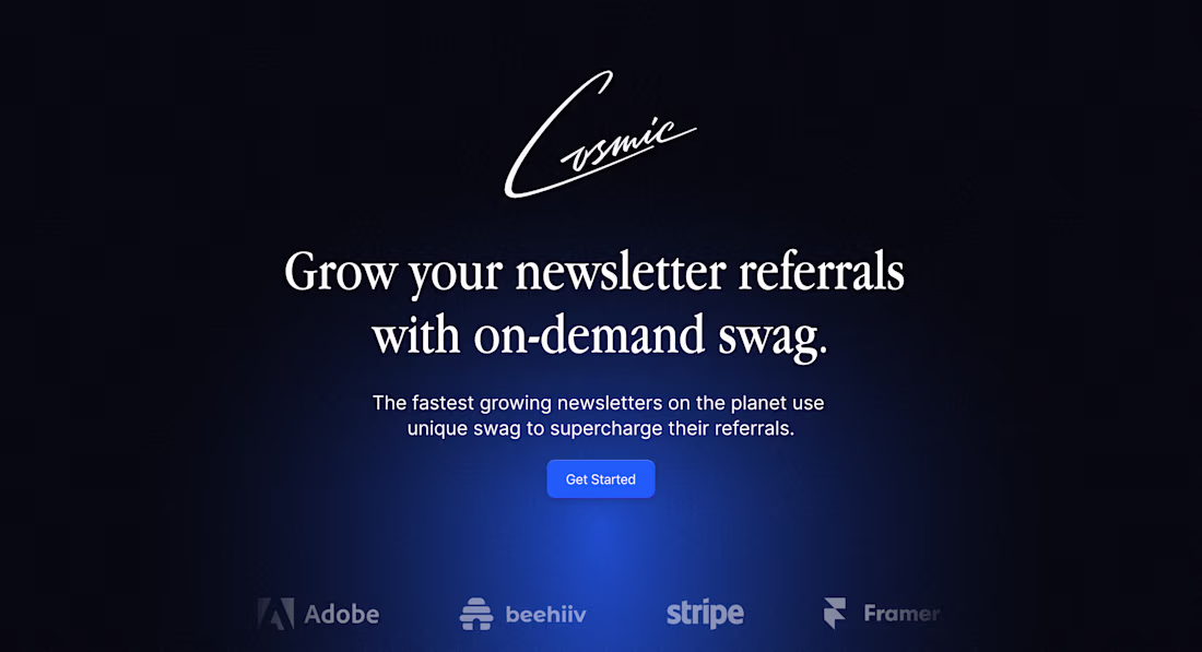 Cover image for Cosmic / Slingshot - Landing Page