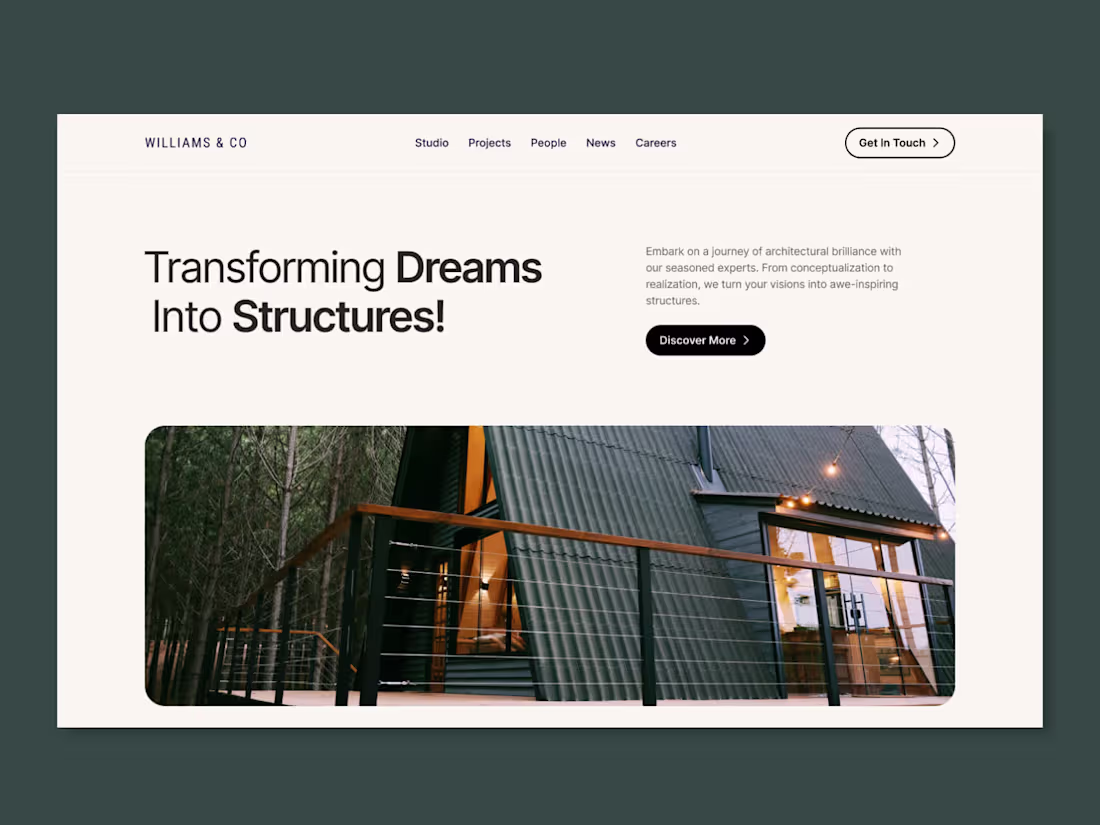 Cover image for Williams & Co Architecture Design Firm - Web Design 