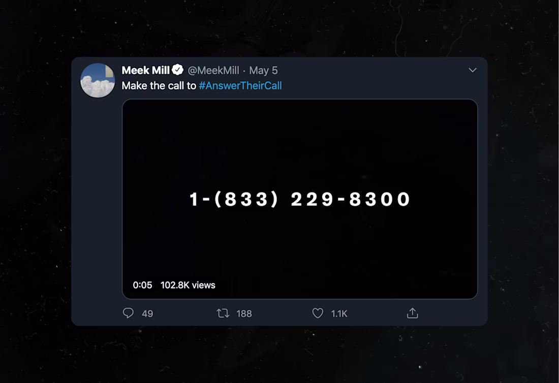 Cover image for #AnswerTheirCall Campaign for REFORM Alliance (2019)