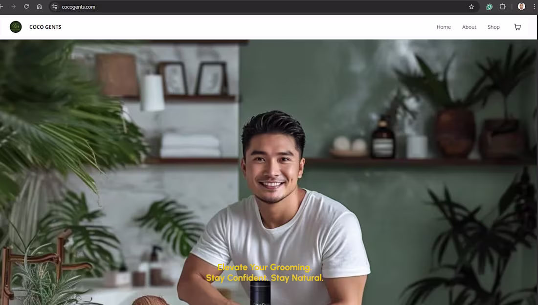 Cover image for Coco Gents eCommerce Project