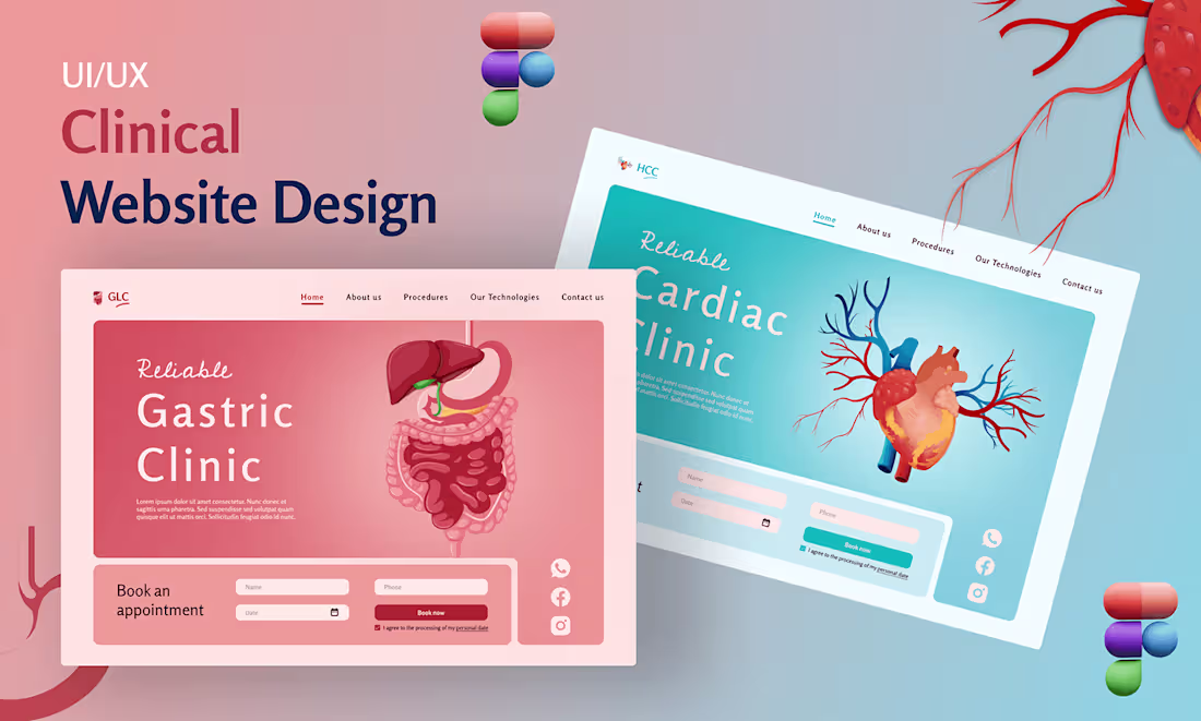 Cover image for Healthcare & medical landing page design :: Behance