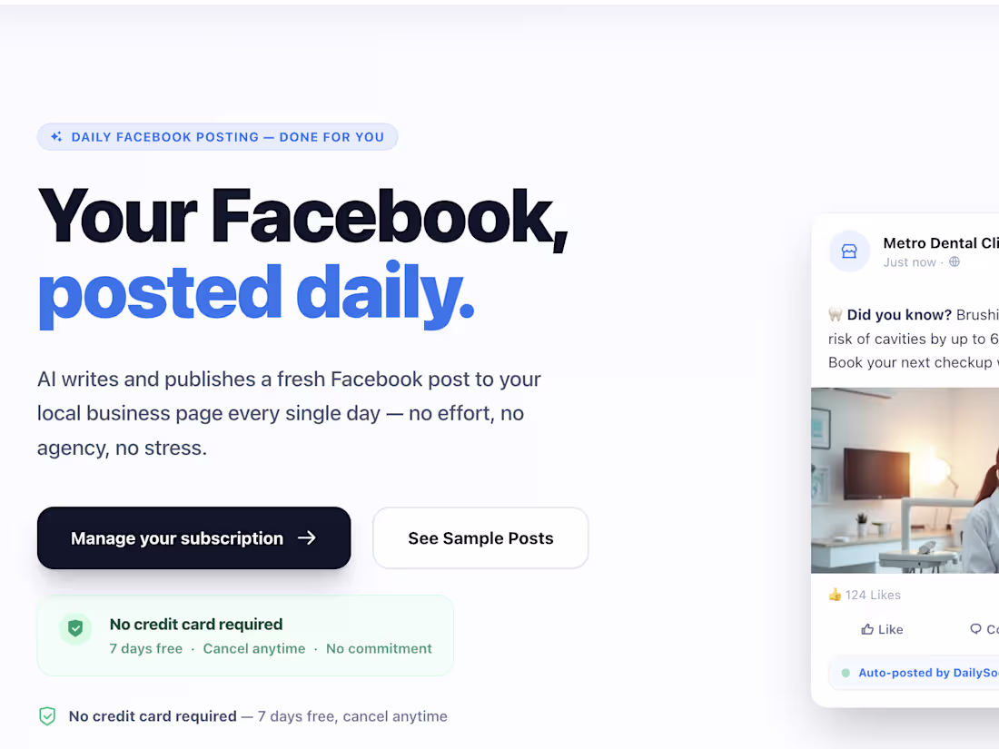Cover image for Automated Facebook Content SaaS Platform (Replit + MERN)