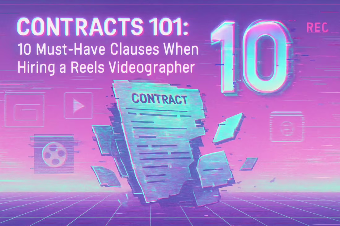 Cover image for Contracts 101: 10 Must-Have Clauses When Hiring a Reels Videographer