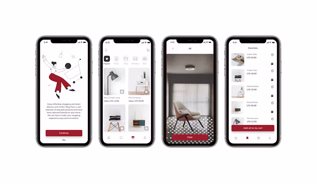 Cover image for Artful - Space and decor design mobile app using AR