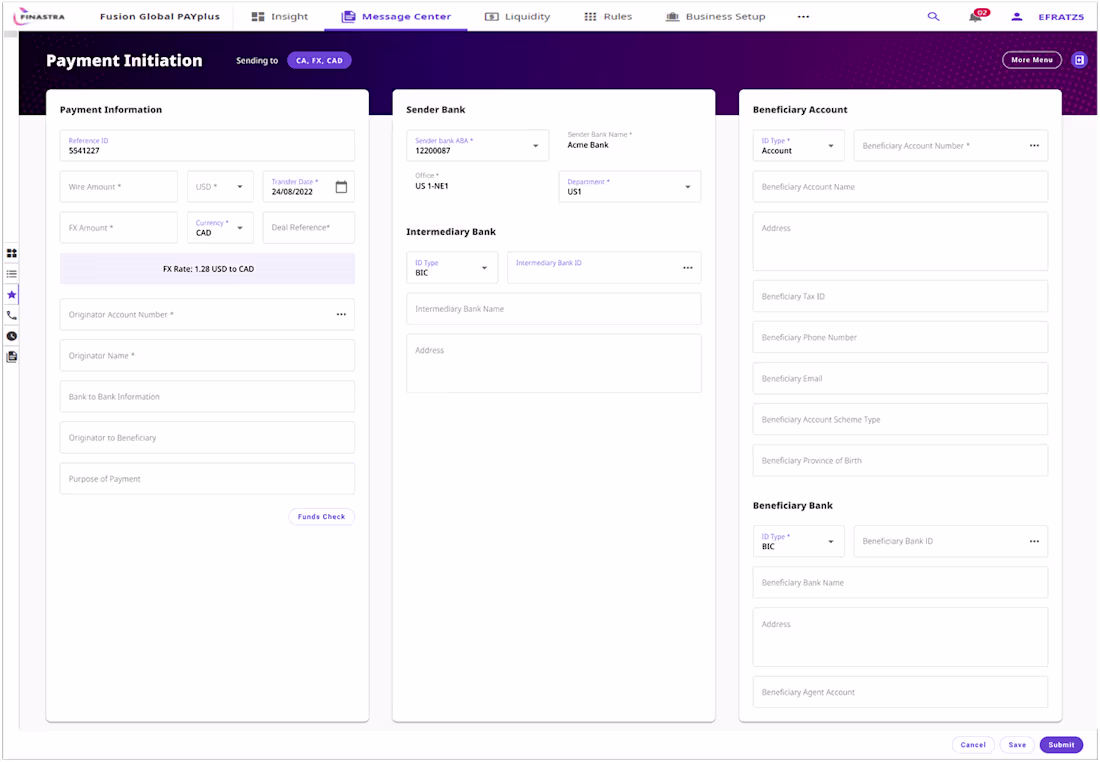 Cover image for Enterprise Wire Transfer Saas Platform
