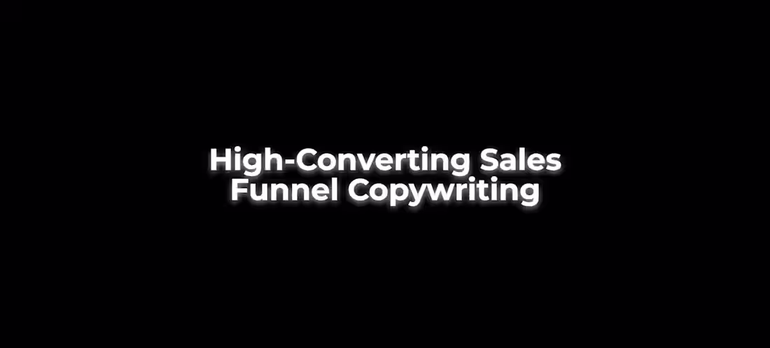 Cover image for High-Converting Sales Funnel Copywriting