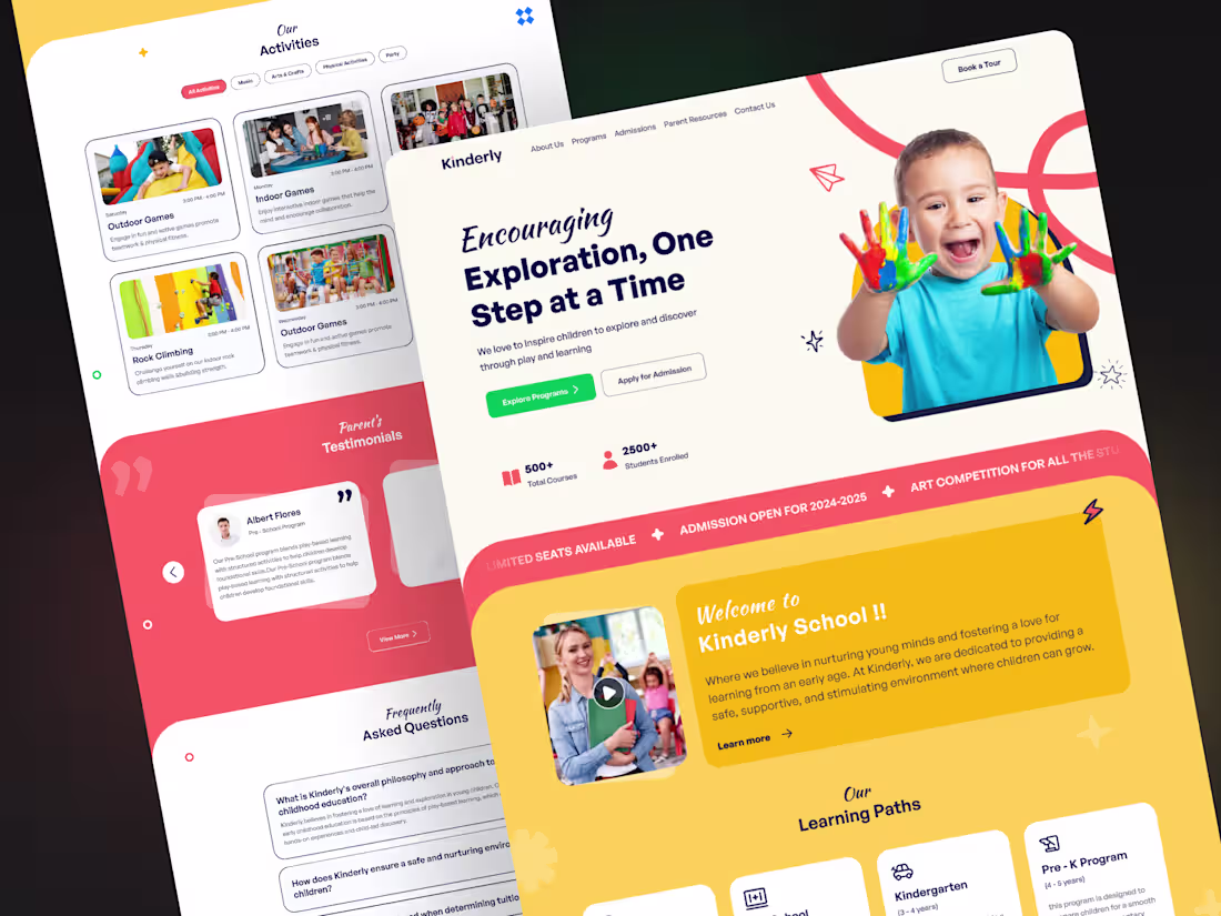 Cover image for Kinderly Framer Template