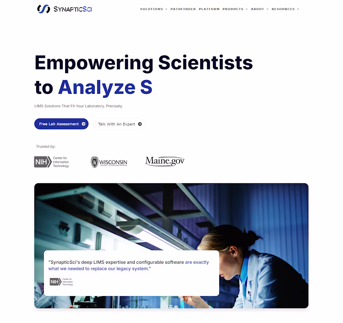 Cover image for SynapticSCI Website Revamp