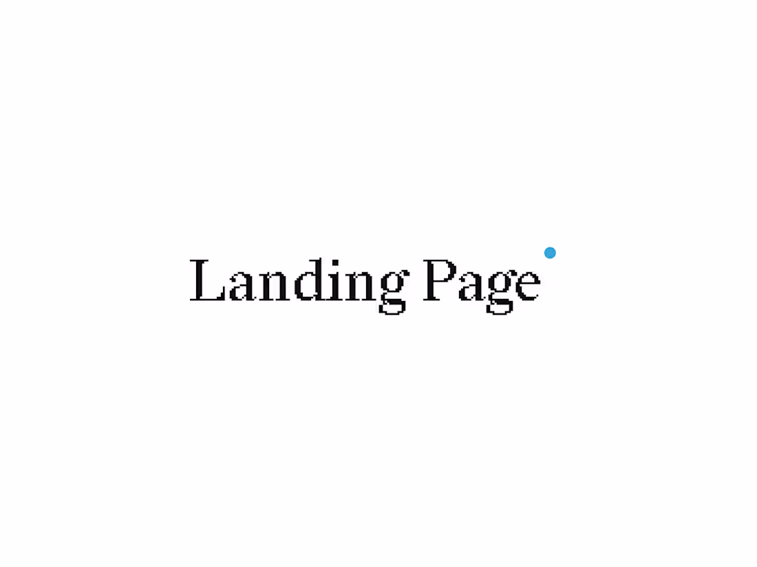 Cover image for Landing Page Design